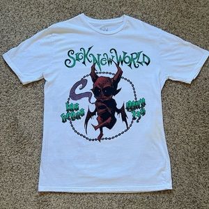Sick New World Festival - white tshirt - large
